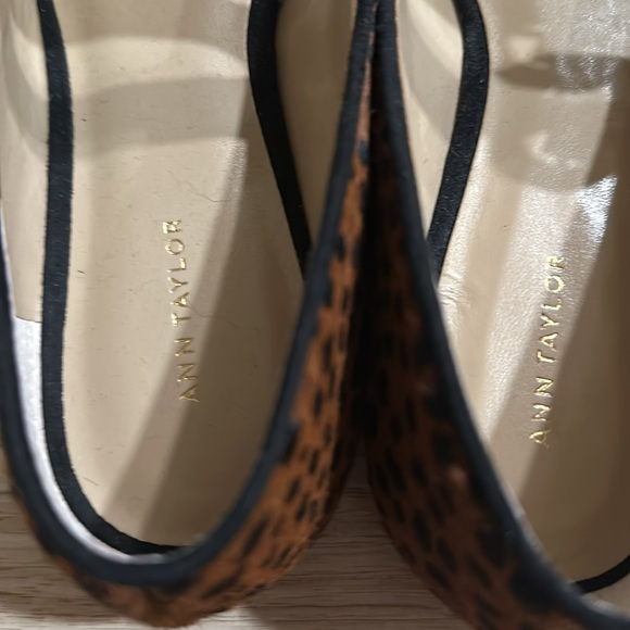 Rare Ann Taylor Leopard Mary Jane Flats 8.5 - Picture 7 of 15